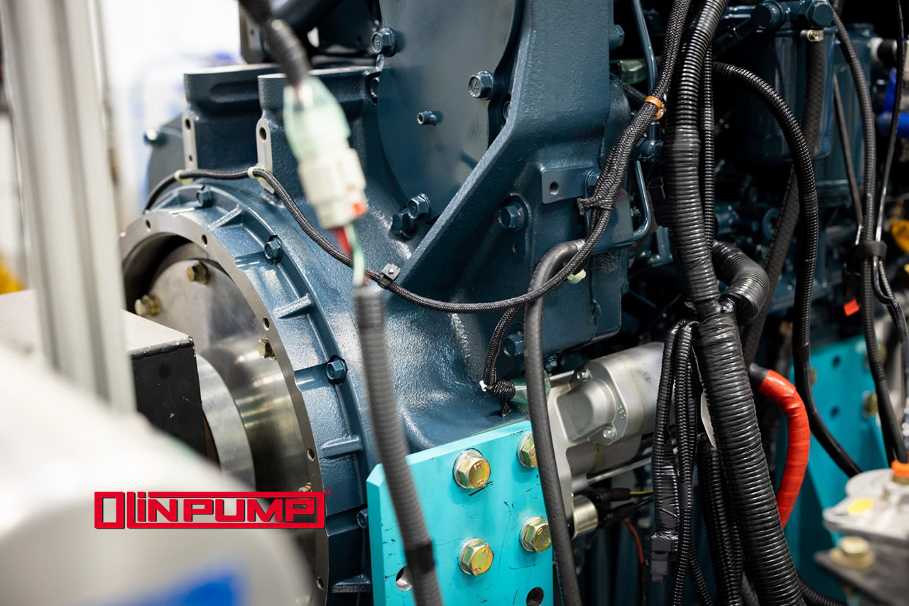 Olinpump Testing Kubota V5009 Engine for 5-170CA Shotcrete Pump